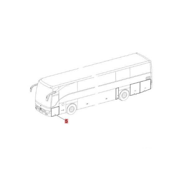 Slika Poklopac otvaranje na stranu ispod prozora vozača S400, O350 Turismo, Integro, Intouro L=882mm-A6327507974