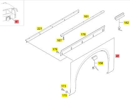 Slika Prednji blatobran S400 HD, HDH, DT – A6327540206