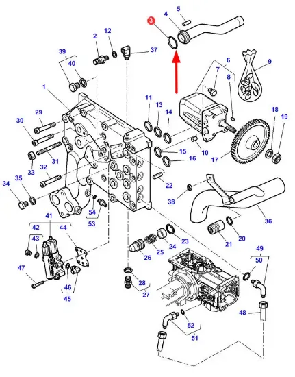 Slika Oil pump strainer seal 3793346M1