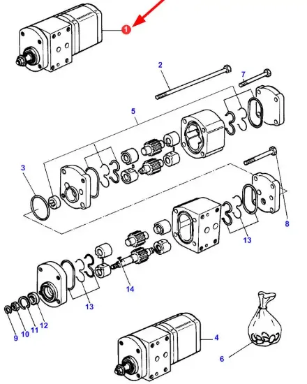 Slika Rexroth 3382280M1 hydraulic pump