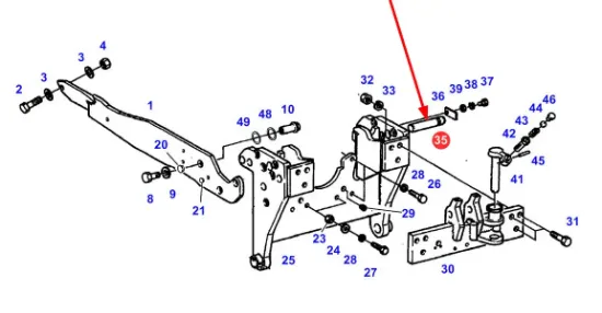 Slika Front linkage pin 309920010020