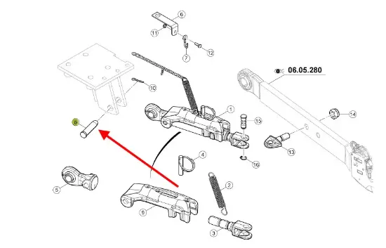 Slika Rear hitch pin 26 x 100 0010335791