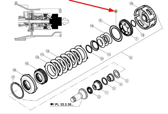 Slika Reverse basket lip seal 0010536831