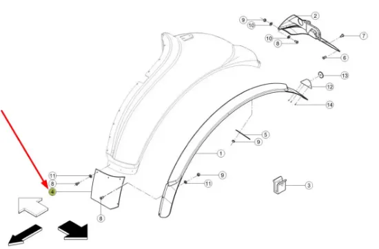 Slika Plastic fender cover 0010972554