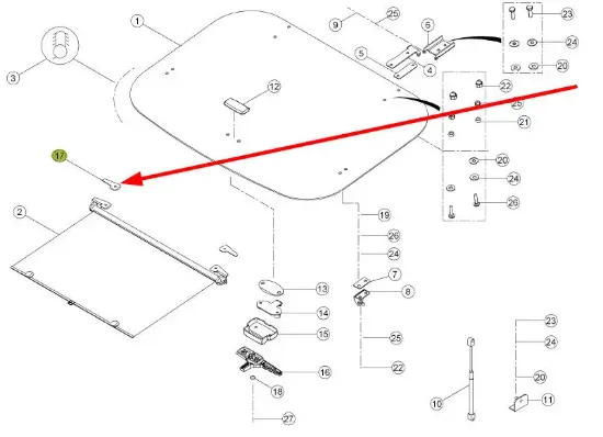 Slika External roof covering mounting bracket 0011016841