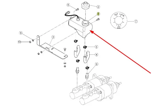 Slika Brake fluid reservoir 0011081260