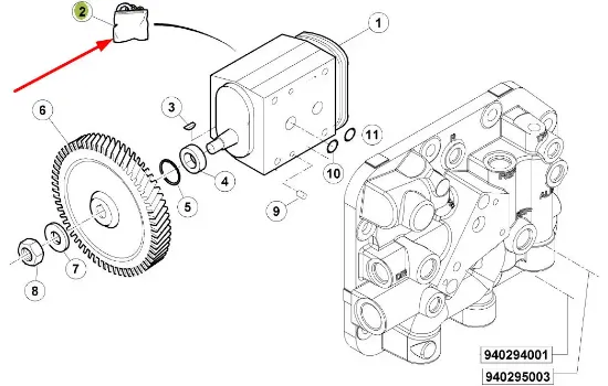 Slika Hydraulic pump seals 0011300070