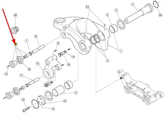 Slika Complete axle steering knuckle mounting sleeve 0011327400