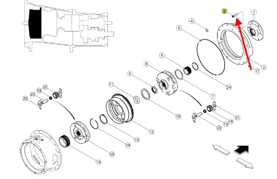 Slika Full thread gearbox housing bolt 0011343740