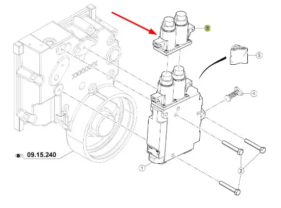 Slika Rear linkage solenoid valve 0011367040