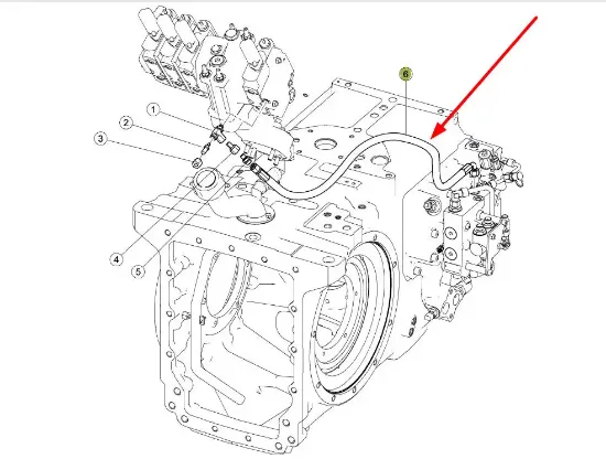 Slika Hydraulic oil line LS 0011377230