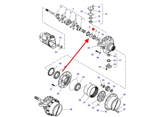 Slika Front axle drive circlip 002020087