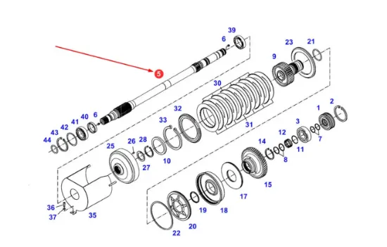 Slika Front axle drive shaft 0046074100000