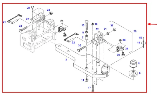 Slika Lower transport hook 0098097100000