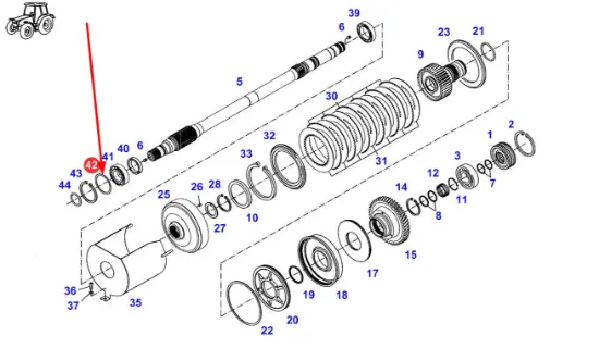 Slika Gearbox shaft spacer 0,2 015149020031