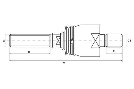 Slika ZF 180mm joint stabilizer 0750125014