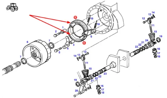 Slika Handbrake shoe 103902S23