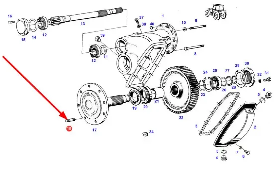 Slika Wheel hub stud M20 138110150080