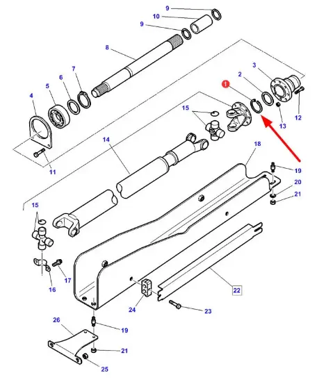 Slika Drive shaft snap ring 1441786X1