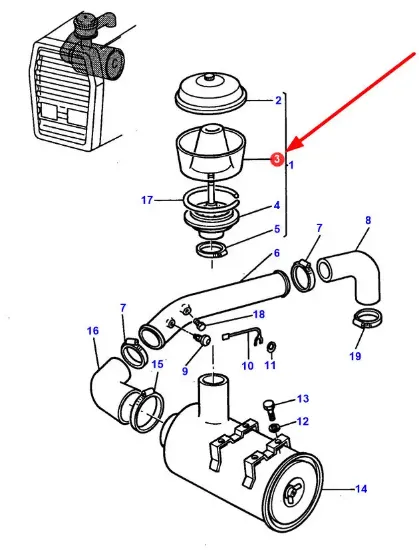 Slika Air filter housing 1508881M1