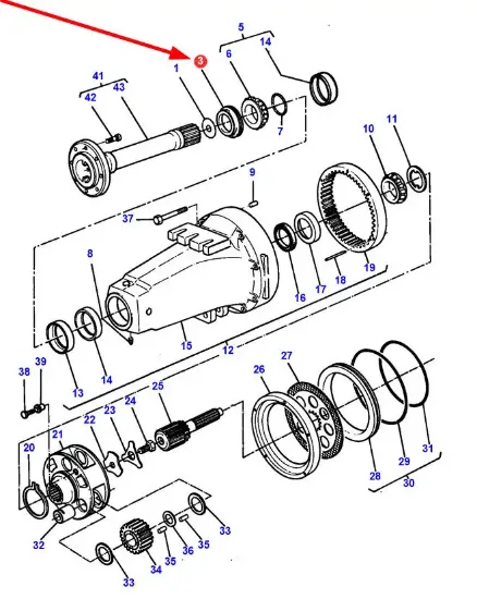 Slika Hub seal 1610188M1