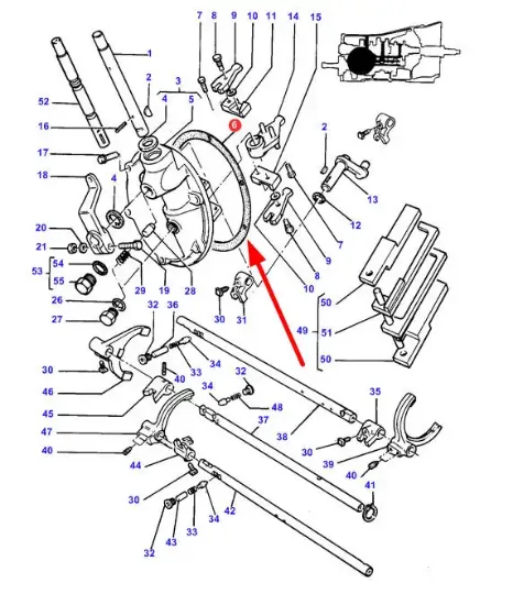 Slika Gearbox housing gasket 1610935M1