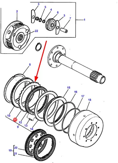 Slika Friction disc 1611165M1