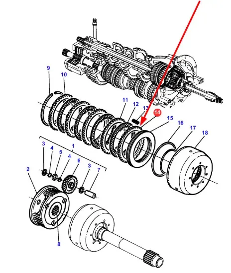 Slika Friction disc 1611284M1