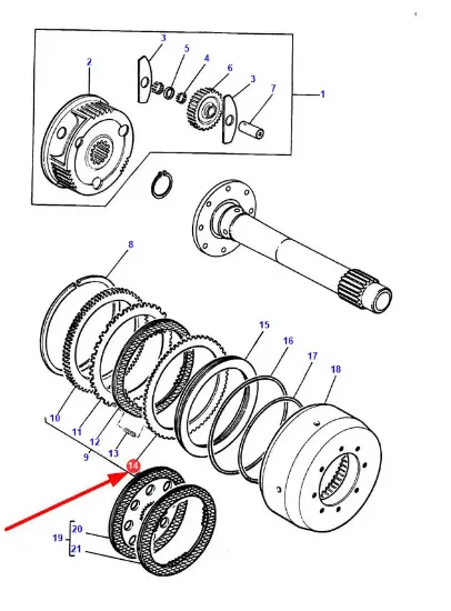 Slika Gear disc 1611285M1