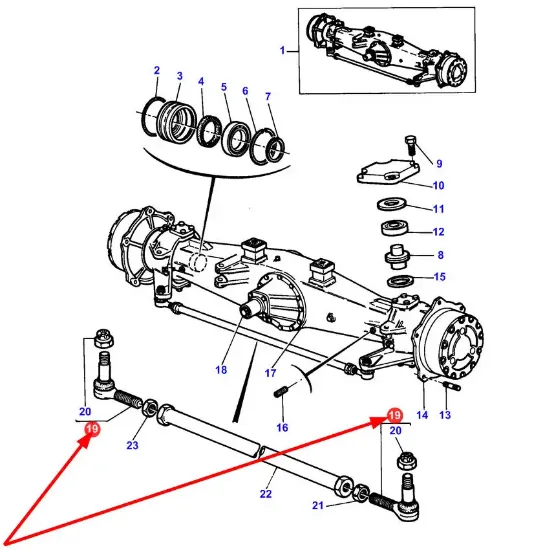 Slika Tie rod end M16/M24 x 1.5 1617829M1