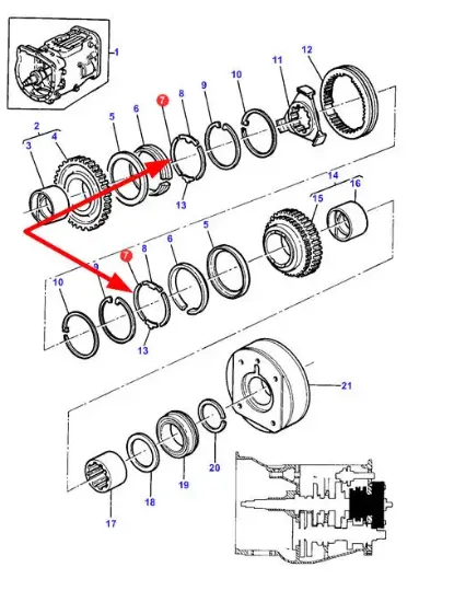 Slika Synchronizer half ring 1619641M2