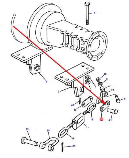 Slika Stabilizer chain mount 1661412M1