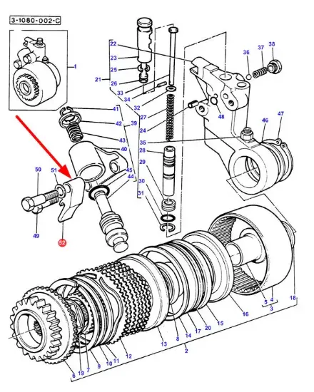 Slika PTO brake insert 1662242M2