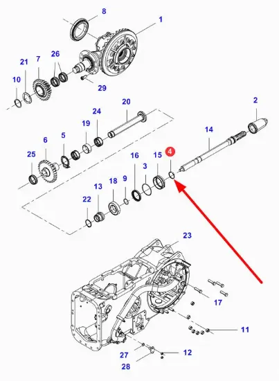 Slika Differential locking ring 1662726M3