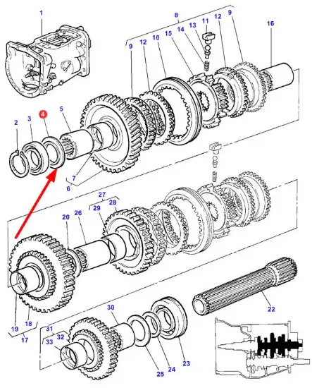 Slika Gearbox spacer 4,14/4,19 mm 1671888M2