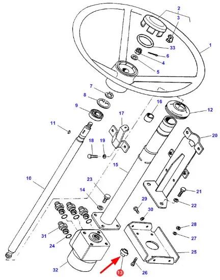 Slika Steering wheel mounting bushing 1684015M1