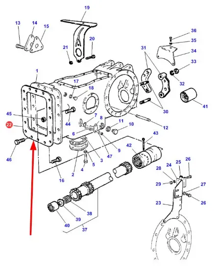 Slika Gearbox gasket 1687785M4