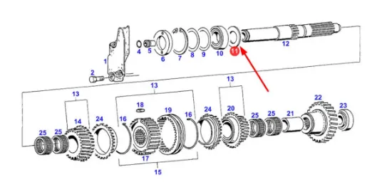 Slika Gearbox washer 178100080220