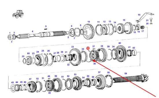 Slika Synchronizer retaining spring 178100080460