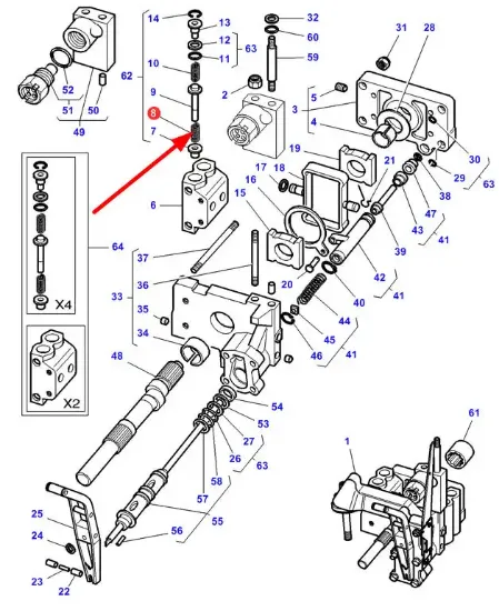 Slika Hydraulic pump valve spring 180927M2