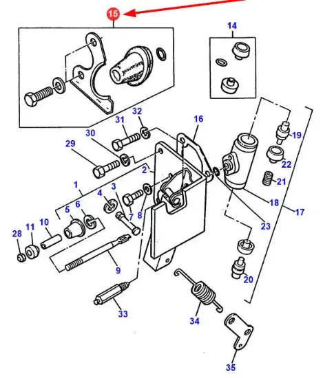 Slika Brake cylinder repair kit 1810992M91