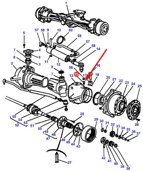 Slika Front axle breather 1823603M91