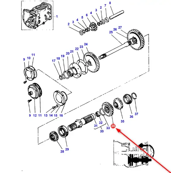 Slika Sprocket 33 teeth 1867253M2