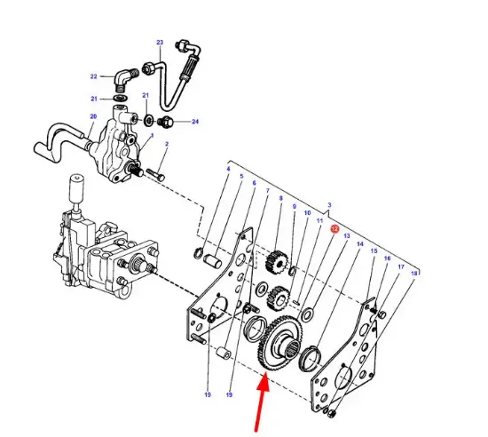 Slika Hydraulic pump gear 1868540M1