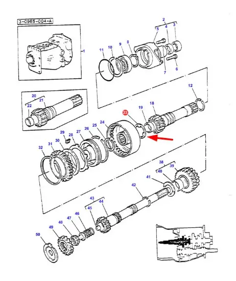 Slika Gearbox shaft washer 187074M2