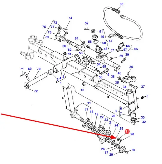 Slika Wheel nut 195490M1GP