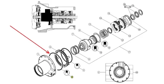 Slika Gearbox O-ring 186 x 3 mm 197007700047393