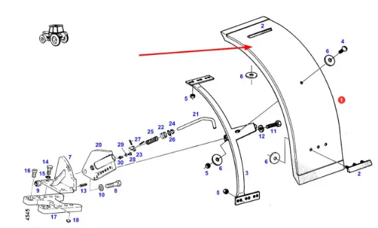 Slika Front fender 198701030010