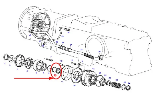 Slika Gearbox oil pump sleeve 199104490084