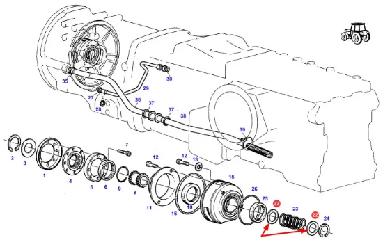 Slika Gearbox Thrust Washer 199104490090